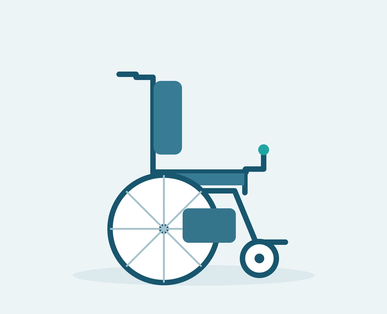 Electric Wheelchair illustration
